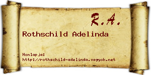 Rothschild Adelinda névjegykártya